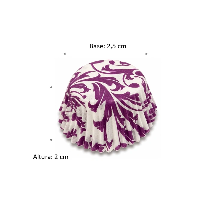 capacillo papel mantequilla Estampado Floral Morado # 1