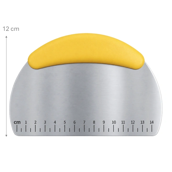 Raspe Metálico Curvo con Mango Amarillo Ref. NO-229