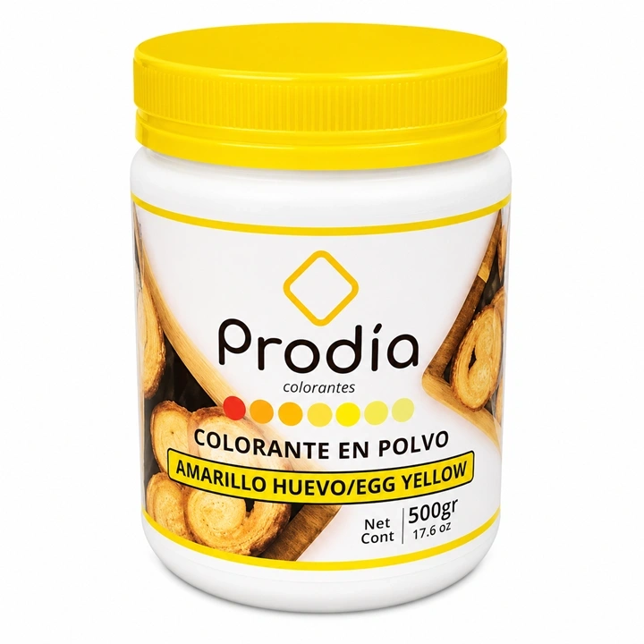 Colorante en Polvo Amarillo Huevo Prodia x 500 g