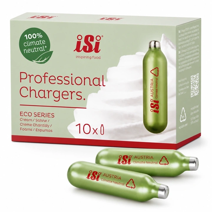 Caja de Cápsulas de Óxido Nitroso iSi Professional Chargers x 10 und