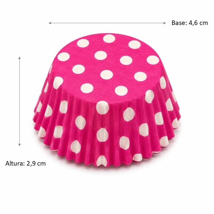 Capacillo Fucsia Lunares Blancos #3