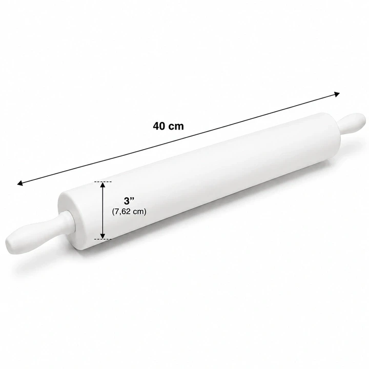 Rodillo de PVC para Masas 3" x 40 cm