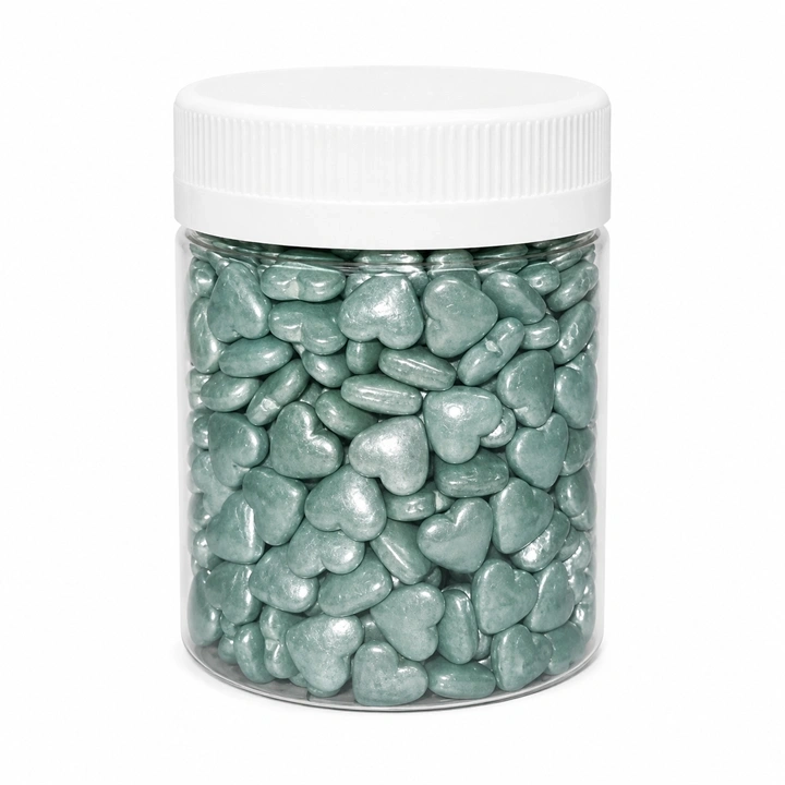 Gragea corazón mini plateado x 65 gr Ref. ORQ9048