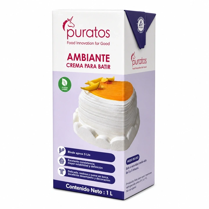 Chantilly Líquida Puratos Ambiante x 1 L