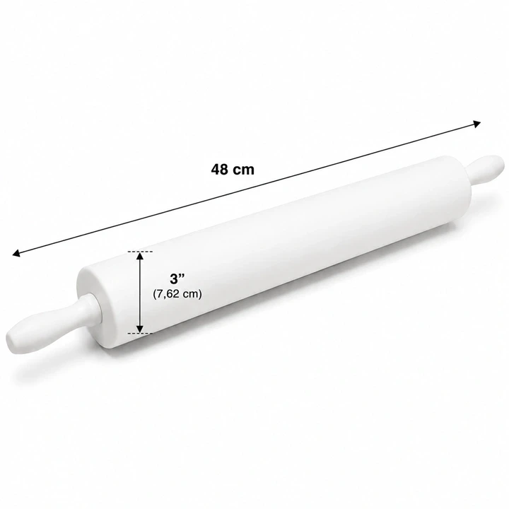 Rodillo de PVC para Masas 3" x 48 cm