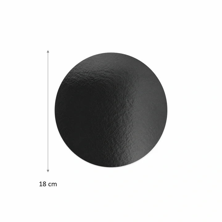 Blonda Circular Negra 18 cm