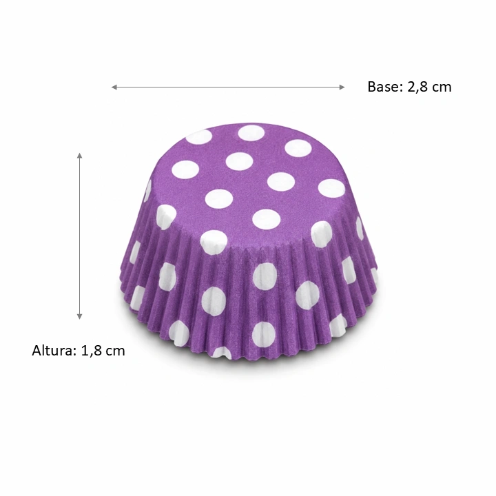 Capacillo Violeta Lunares Blancos #1