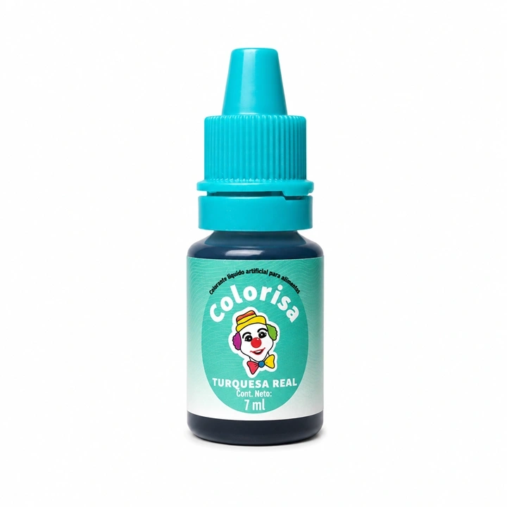 Colorante Líquido Colorisa Turquesa Real x 7 ml