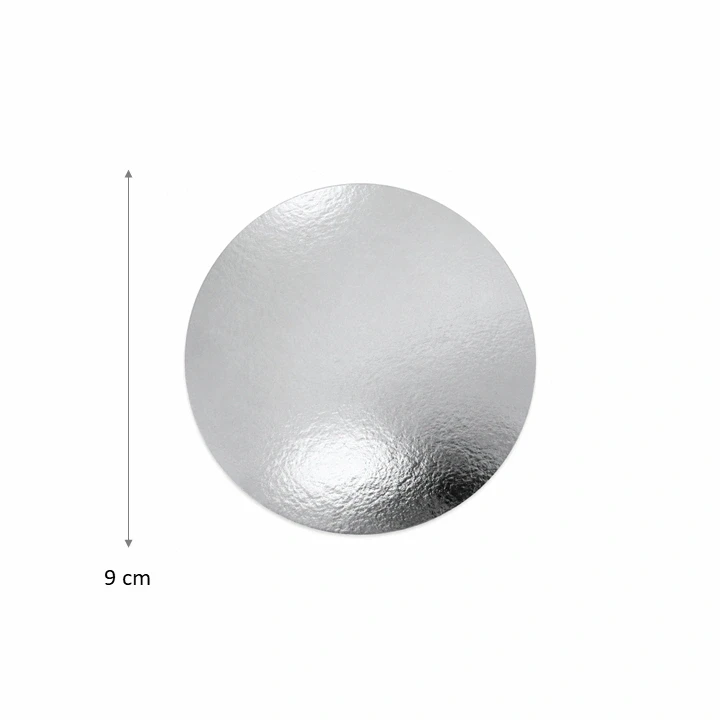 Blonda Circular Plateada 9 cm