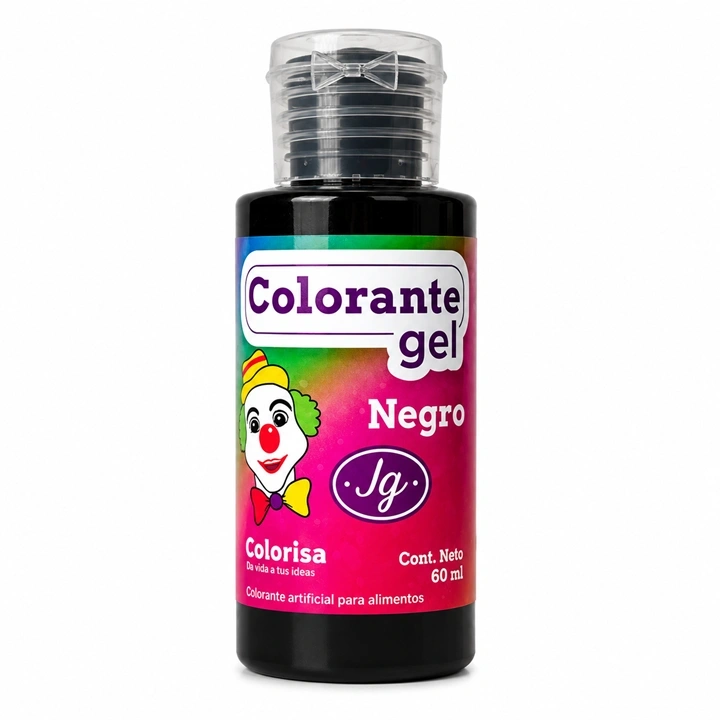 Colorante en Gel Colorisa Negro x 60 ml