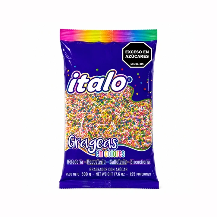 Grageas en Colores Italo x 500 g