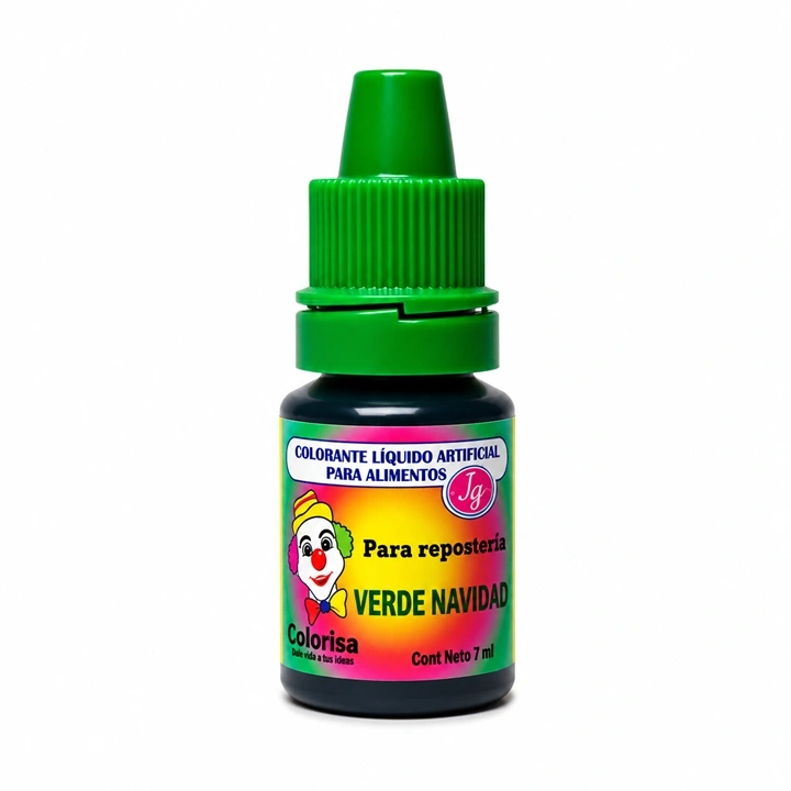 Colorante Líquido Colorisa Verde Navidad x 7 ml