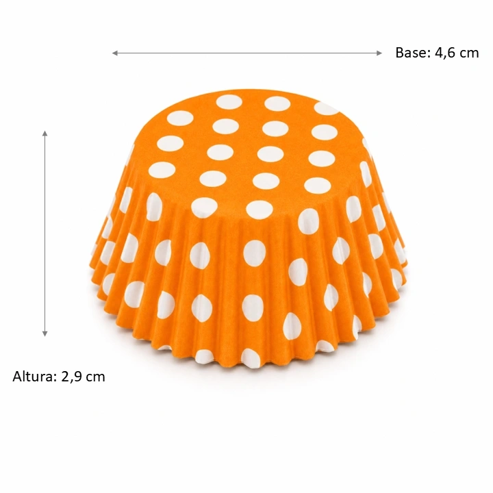 Capacillo Naranja Lunares Blancos #3