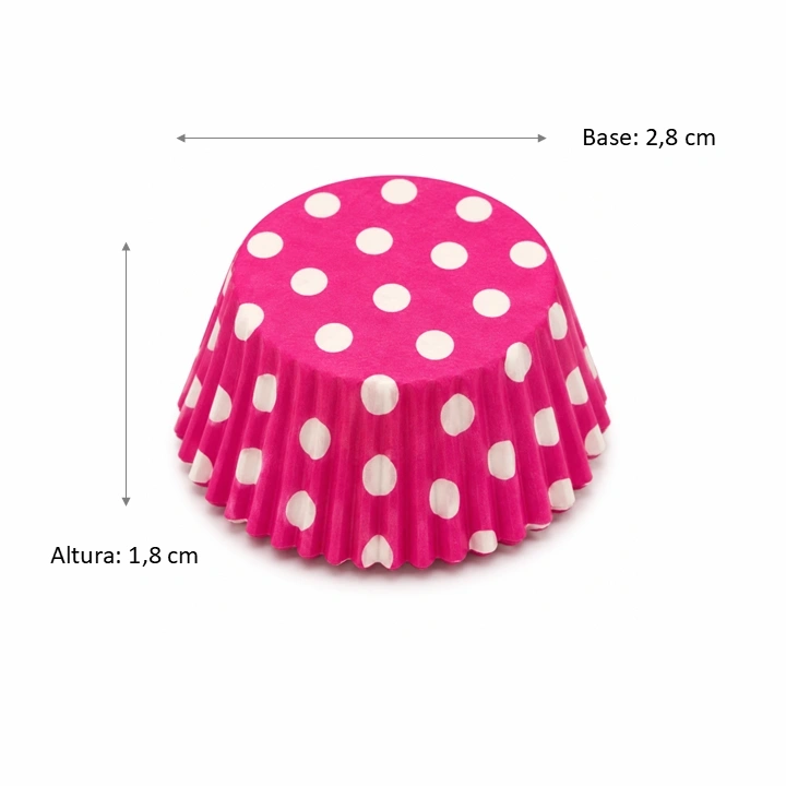 Capacillo Fucsia Lunares Blancos #1