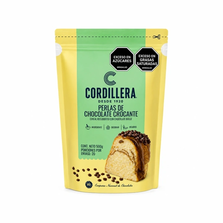 Perlas de Chocolate Crocante Cordillera x 500 g