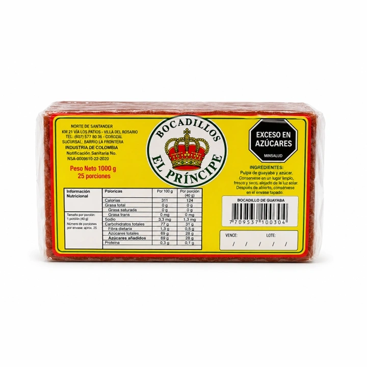 Bocadillo de Guayaba El Príncipe x 1 kg