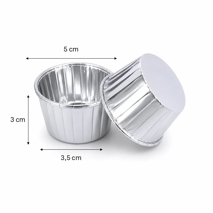 Capacillo Aluminio #1 Plateado x10 Ref. SCR-309