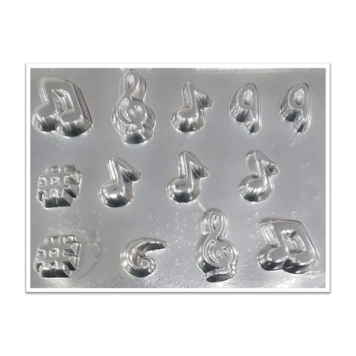 Molde de acetato Notas musicales x13cav
