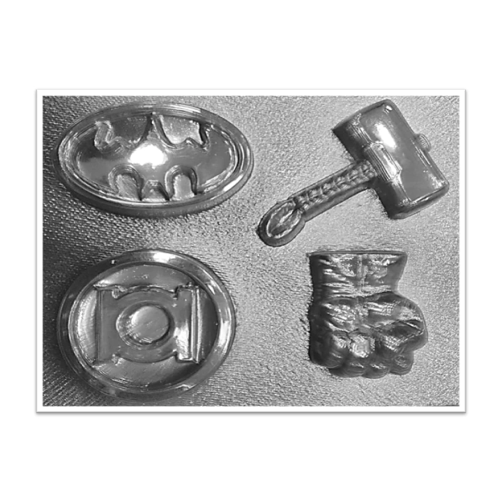 Molde de acetato Super heroes capitan batman x4cav