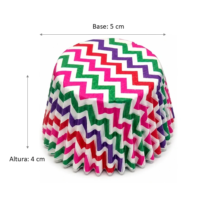 capacillo papel mantequilla Estampado Zigzag Multicolor # 5