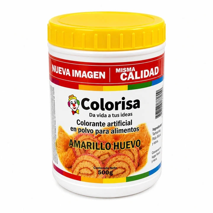 Colorante en Polvo Amarillo Huevo Colorisa x 500 g