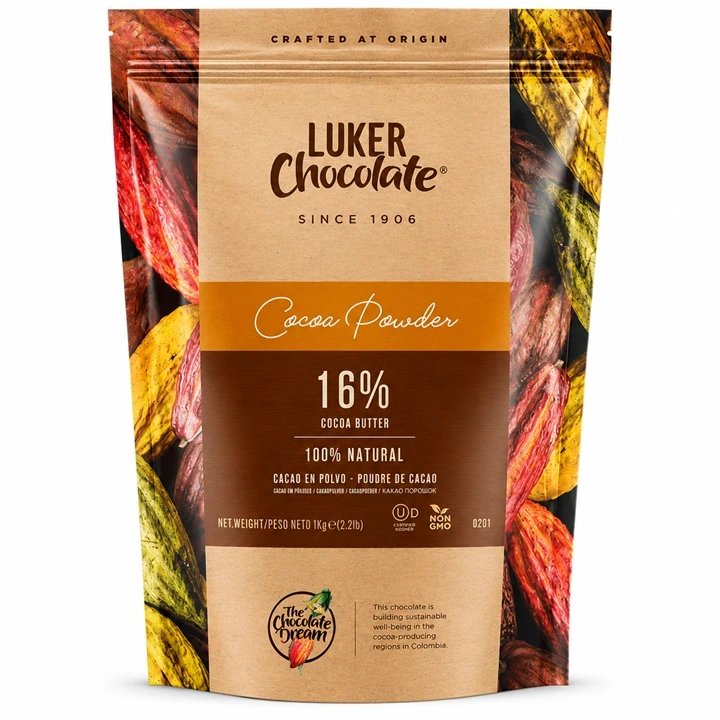 Cocoa Natural Luker 16% Manteca de Cacao x 1 kg
