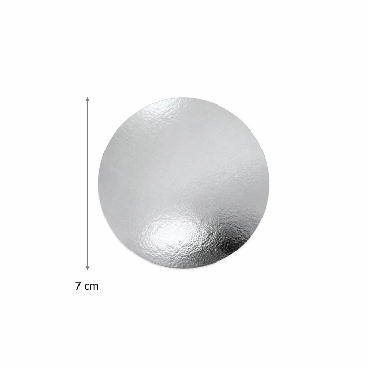 Blonda Circular Plateada 7 cm