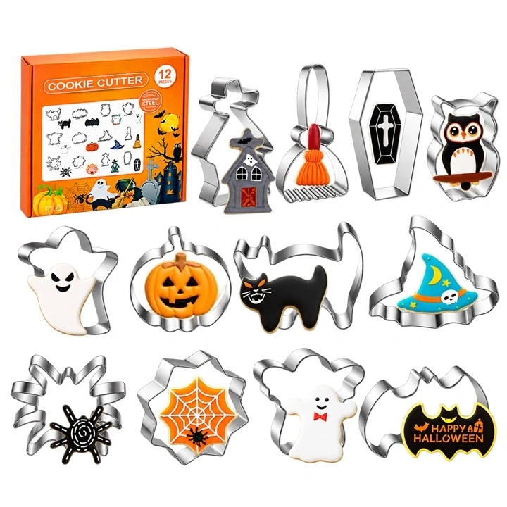 Cortador Metálico Halloween x12 Piezas Ref. NO-675
