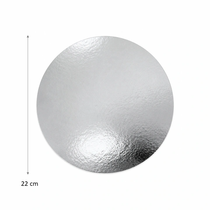 Blonda Circular Plateada 22 cm