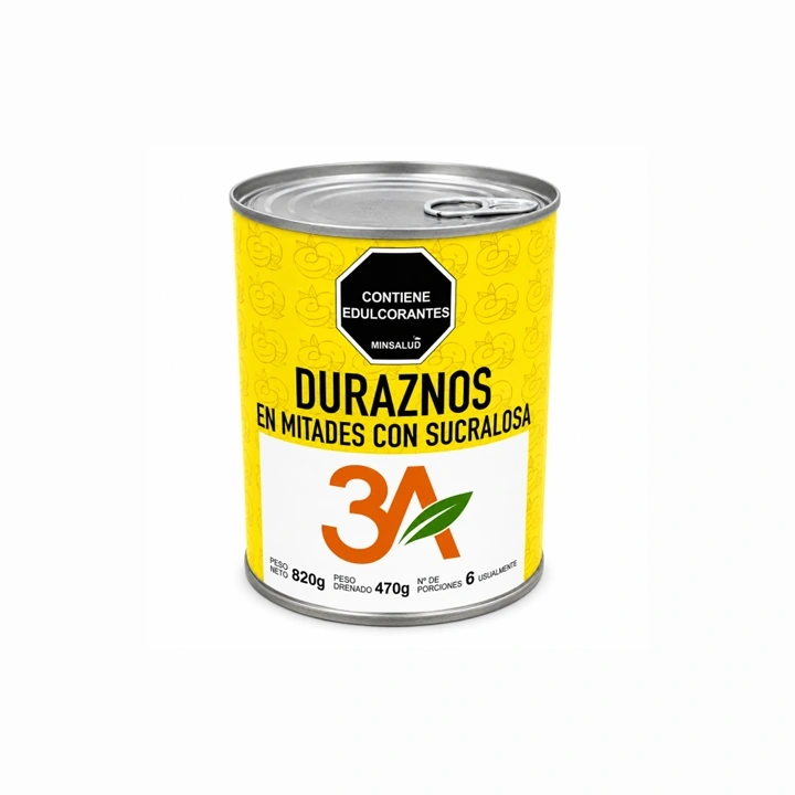 Duraznos en Mitades 3A x 820 g