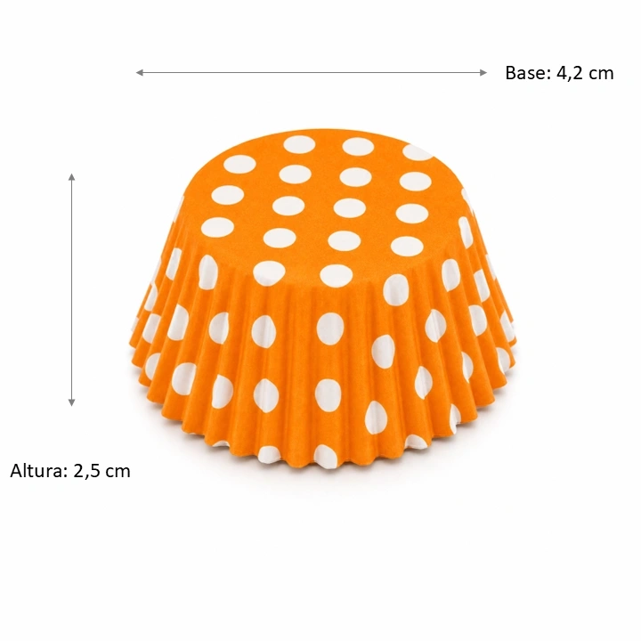 Capacillo Naranja Lunares Blancos #2