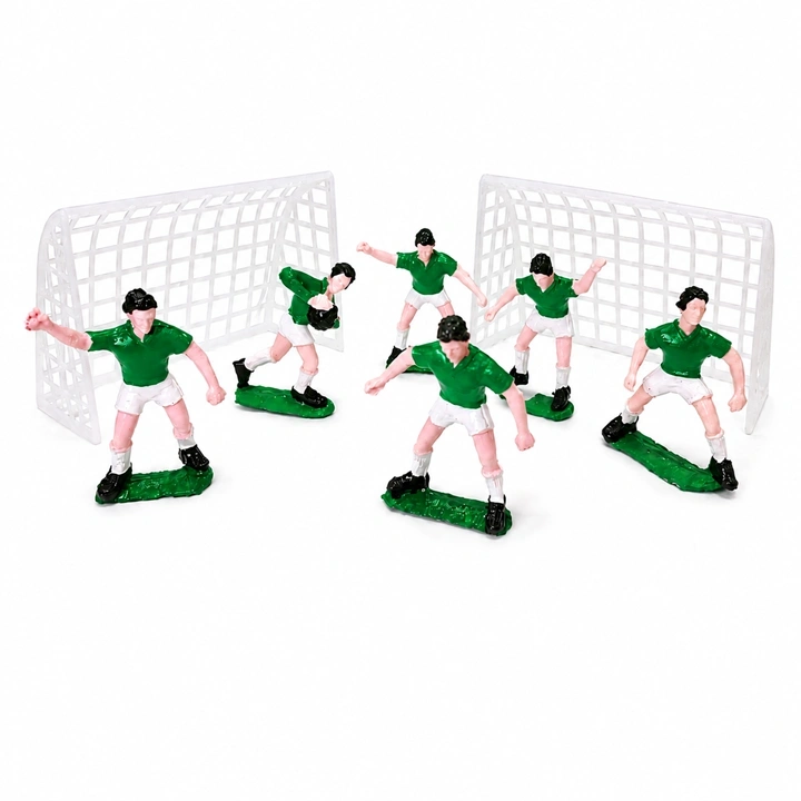 Set Cancha y Jugadores de Fútbol Verde para Decoración
