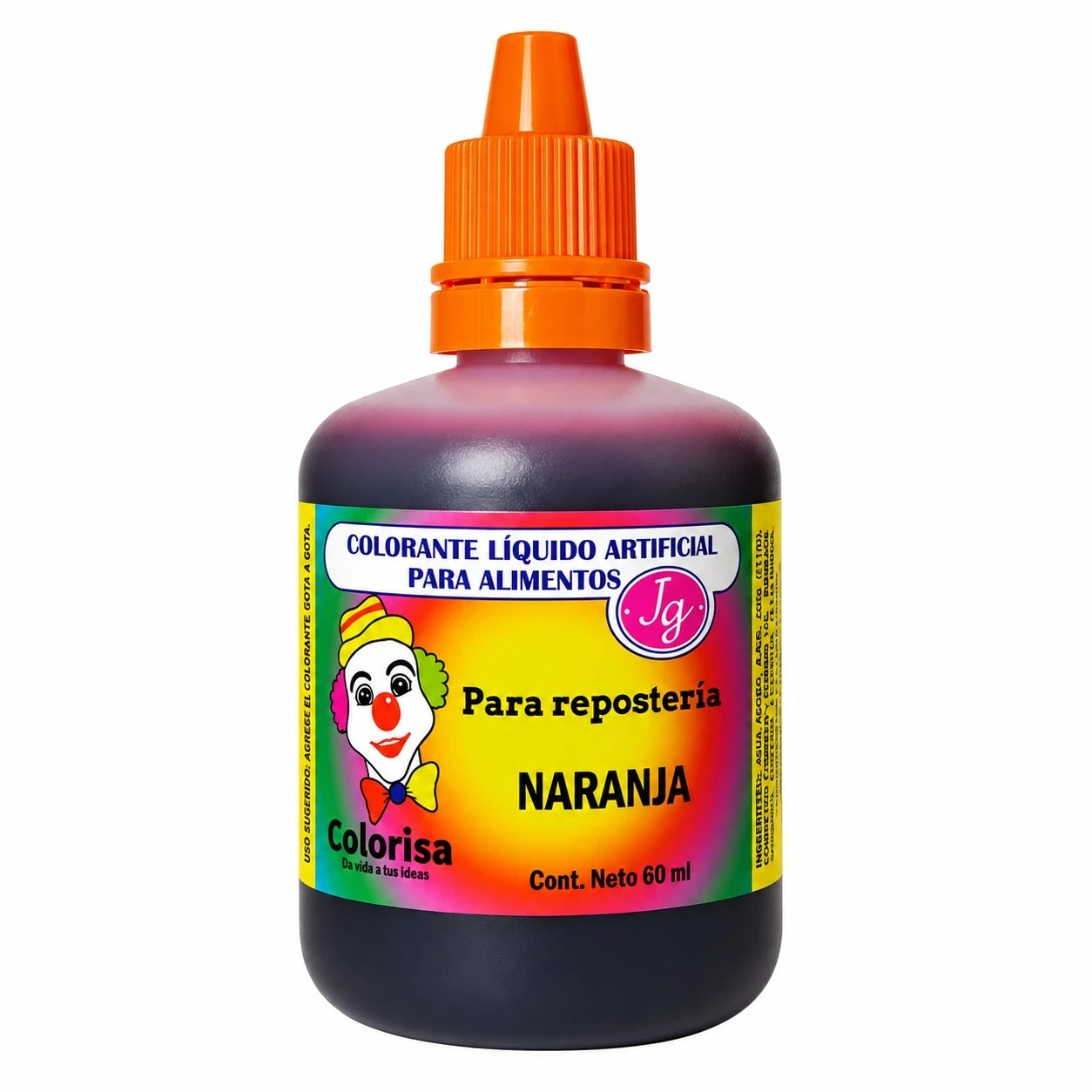 Colorante Líquido Colorisa Naranja x 60 ml