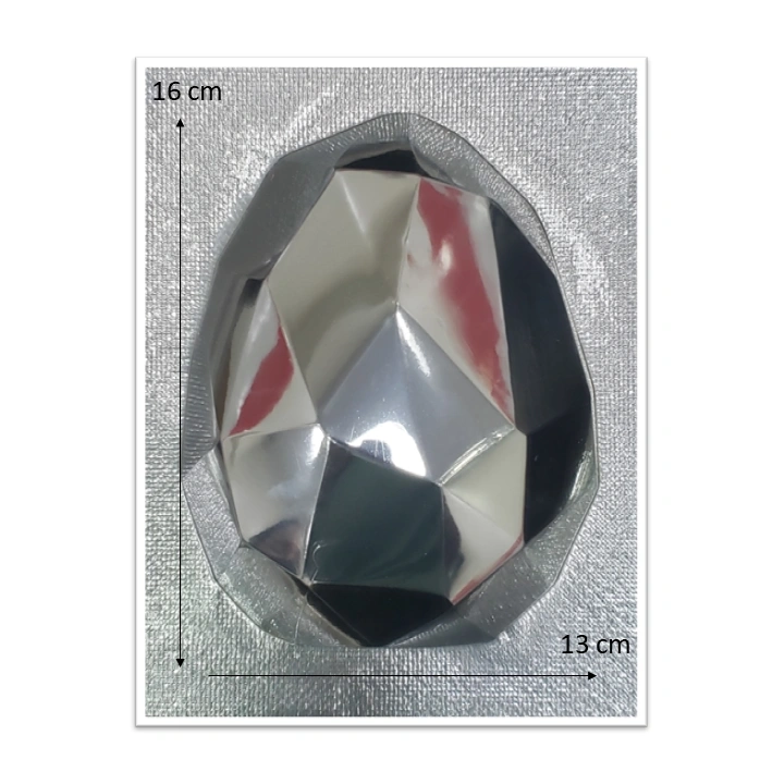 Molde de acetato Huevo diamantado x 1cav
