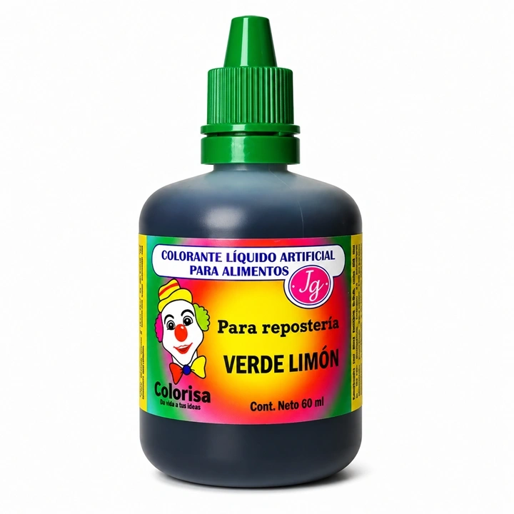 Colorante Líquido Colorisa Verde Limón x 60 ml