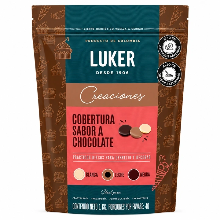 Cobertura de Chocolate Luker Leche x 1 kg