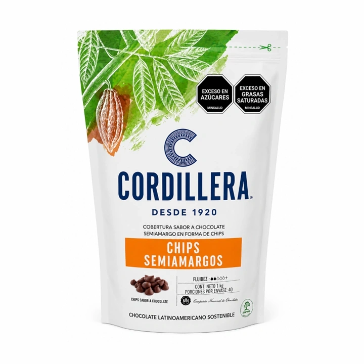 Chips Semiamargos Cordillera x 1 kg