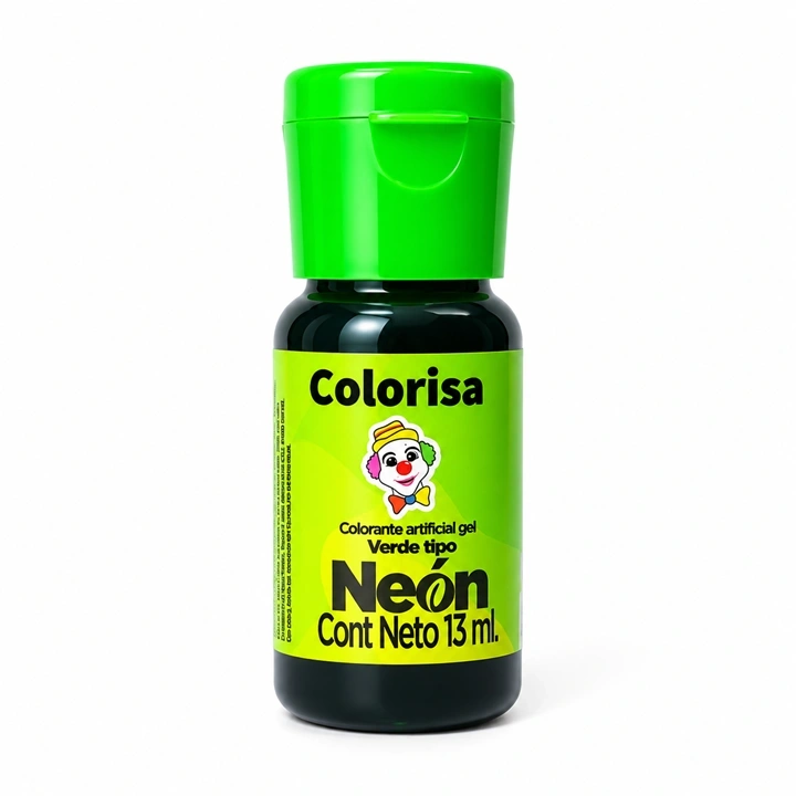 Colorante en Gel Colorisa Verde Neón x 13 ml