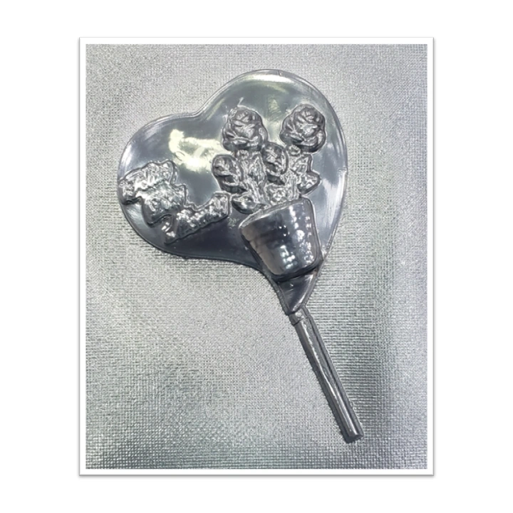 Molde de acetato Paleta corazón feliz día mama x1cav