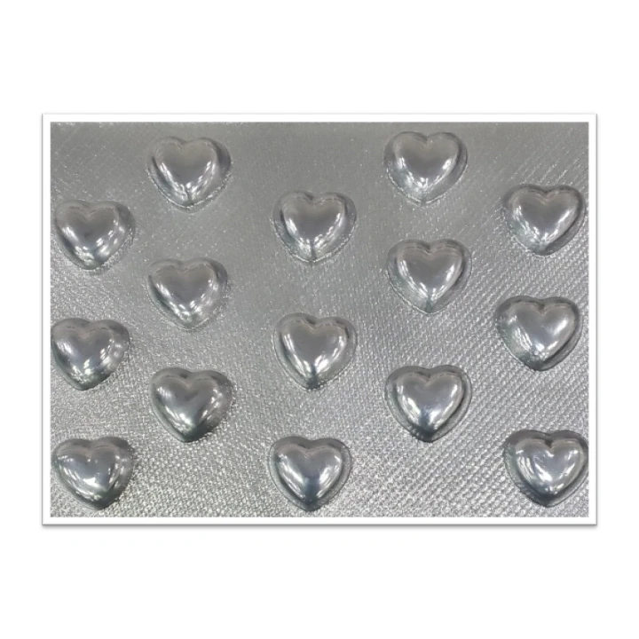Molde de acetato Corazón liso x15cav