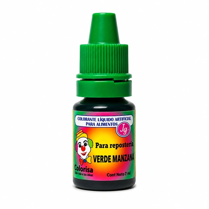 Colorante Líquido Colorisa Verde Manzana x 7 ml