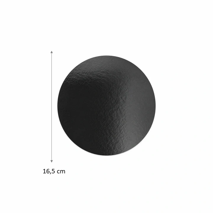 Blonda Circular Negra 16.5 cm