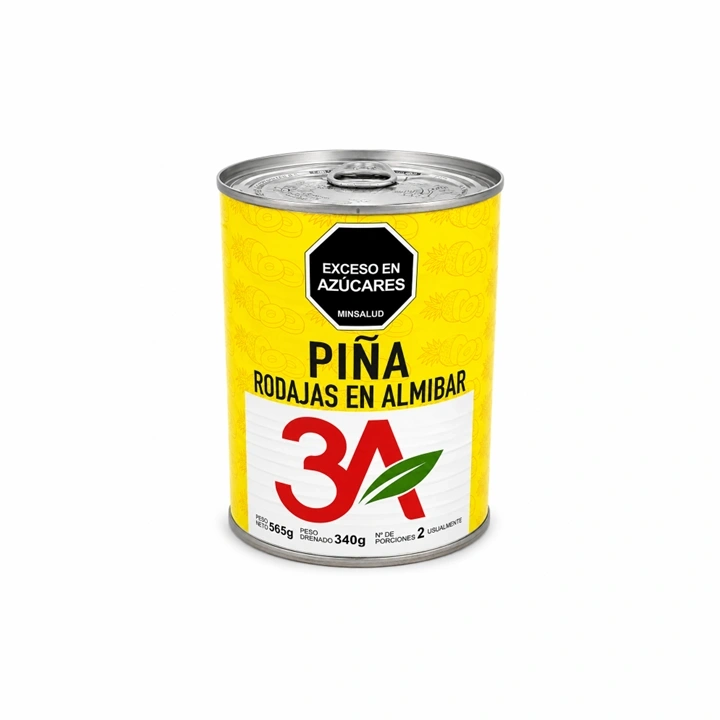 Piña Rodajas en Almíbar 3A x 565 g