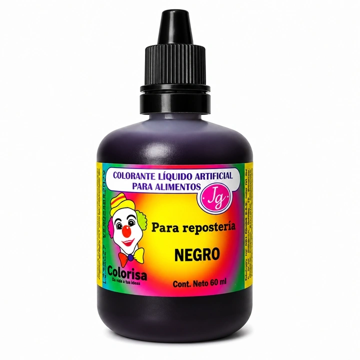 Colorante Líquido Colorisa Negro x 60 ml