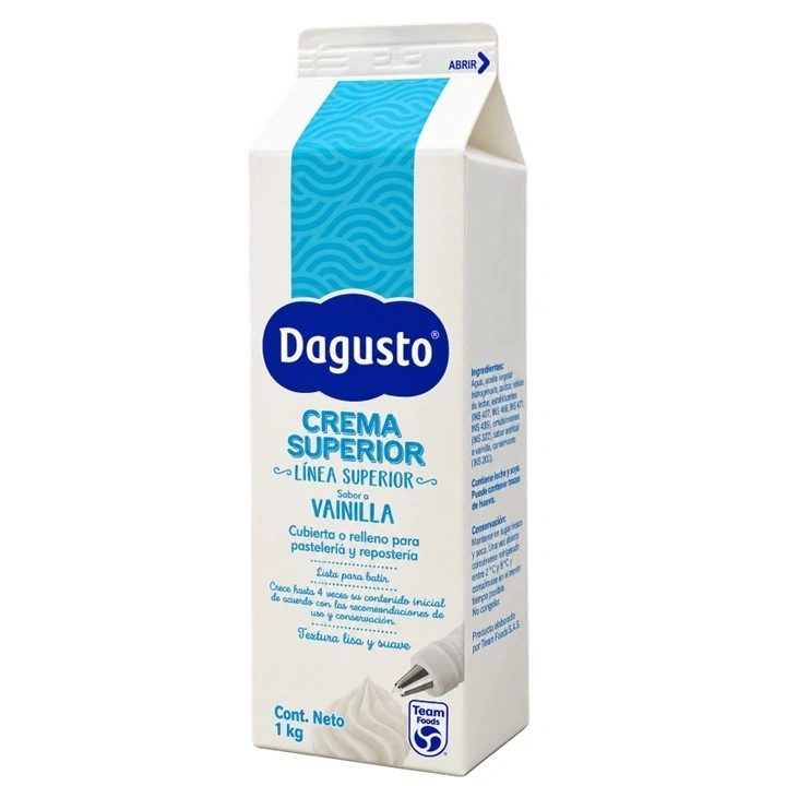 Chantilly Líquida Dagusto Sabor a Vainilla x 1 kg