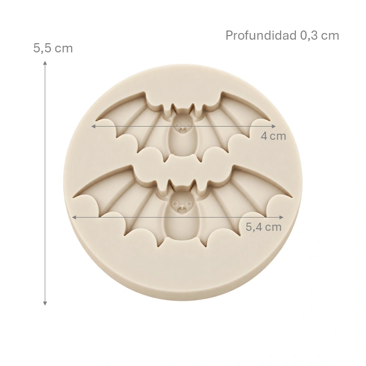 Molde Silicona Murciélago x 2 cav Ref. SCR-159