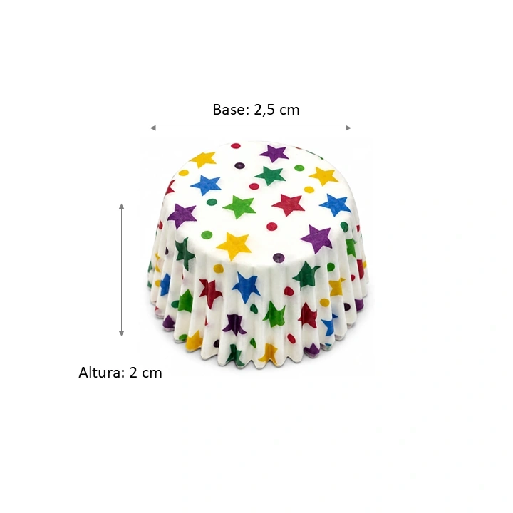 capacillo papel mantequilla Estampado Estrellas Multicolor # 1