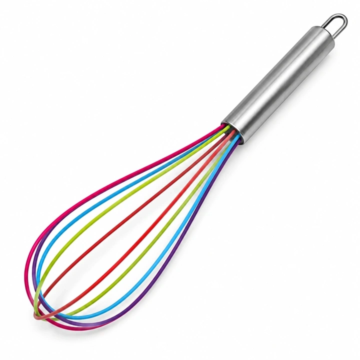 Batidor Manual de Silicona Multicolor 25 cm Ref. SCR-47