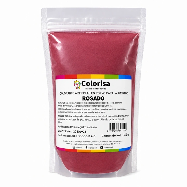 Polvo Carol C10 Rosado Colorisa x 500 g