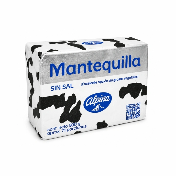 Mantequilla Sin Sal Alpina x 500 g
